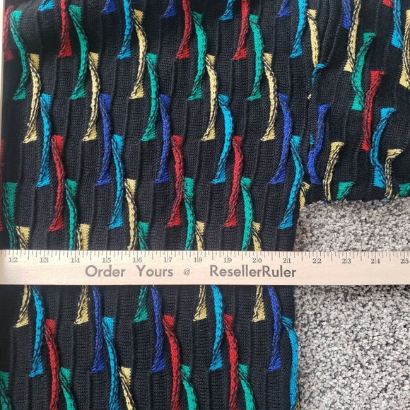 Mulga Classics 100% Wool Australian Made XL Coogi Style Multicolor Sweater - Picture 10 of 13